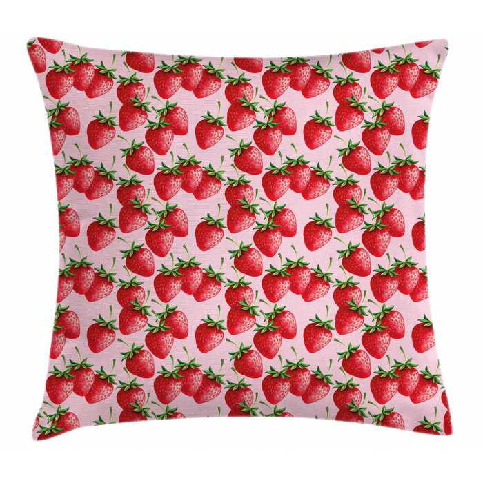 East Urban Home Ambesonne Red Throw Pillow Cushion Cover