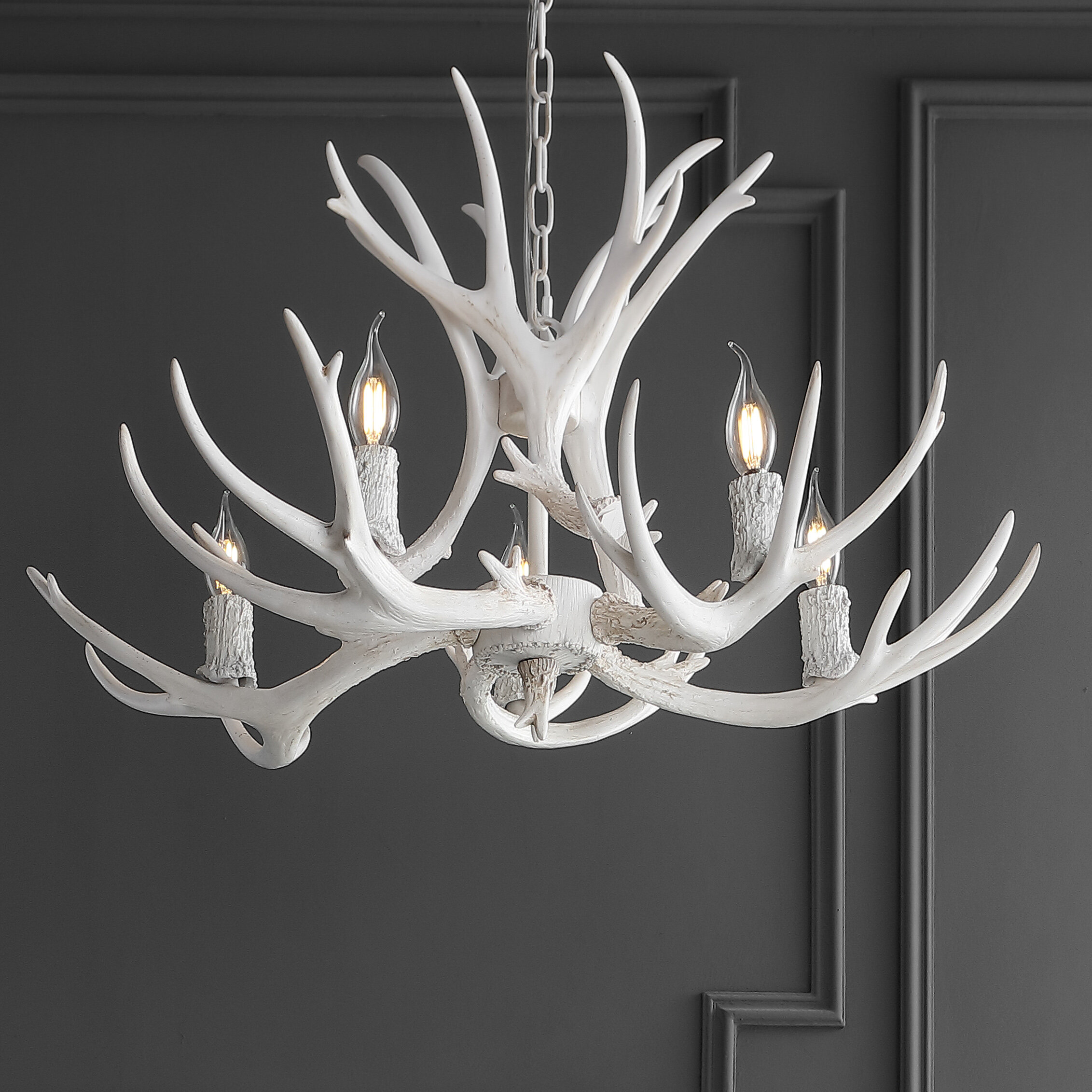 modern antler chandelier