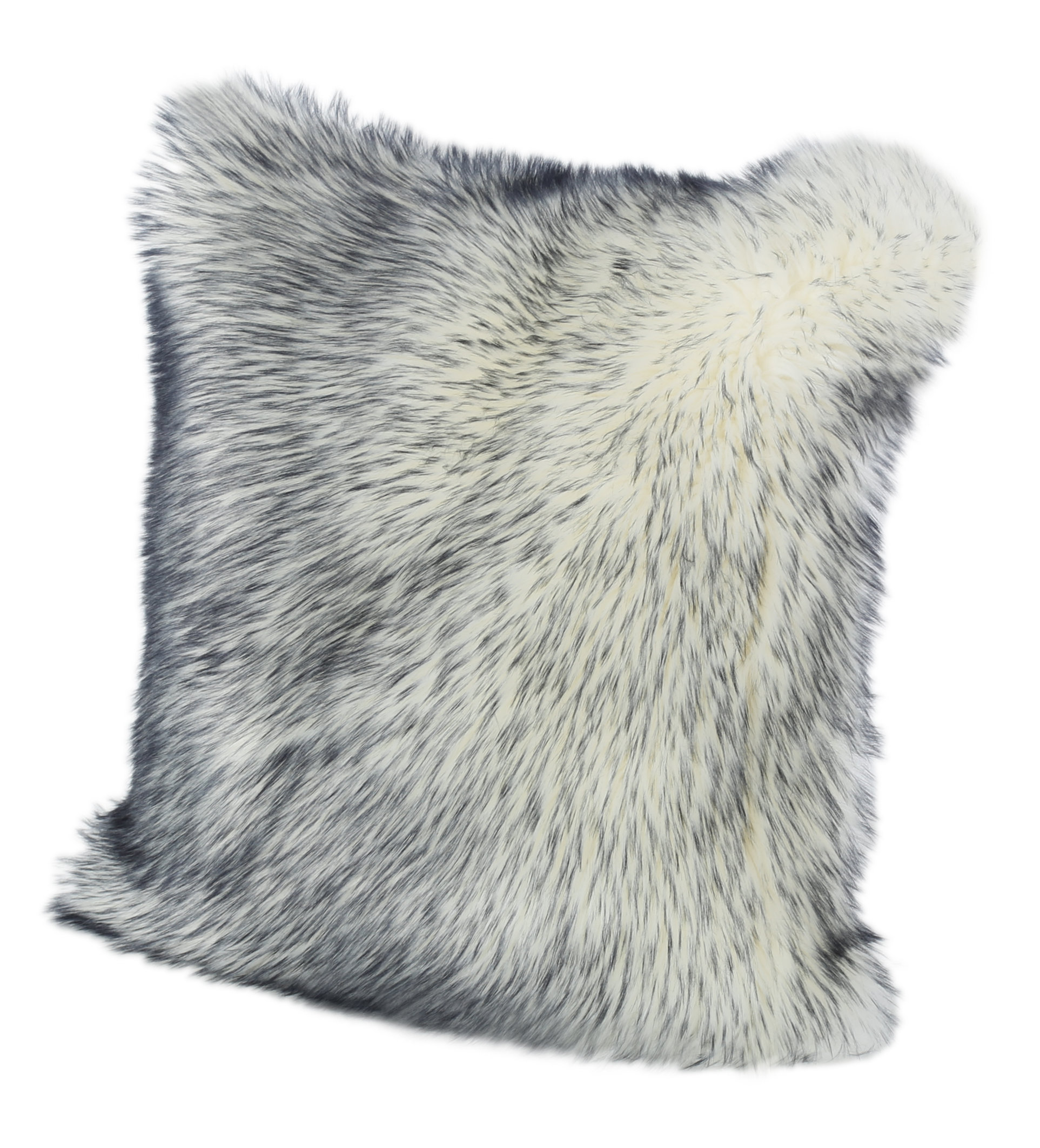 Home Loft Concepts Aaron Glam Long Hair Faux Fur Throw Pillow