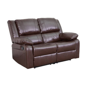 Red Barrel Studio Lospalmos 63 Wide Faux Leather Pillow Top Arm Reclining Loveseat Reviews Wayfair