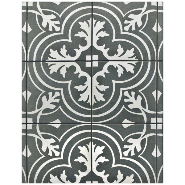 Forties 7.75 x 7.75 Ceramic Field Tile in Gray by EliteTile