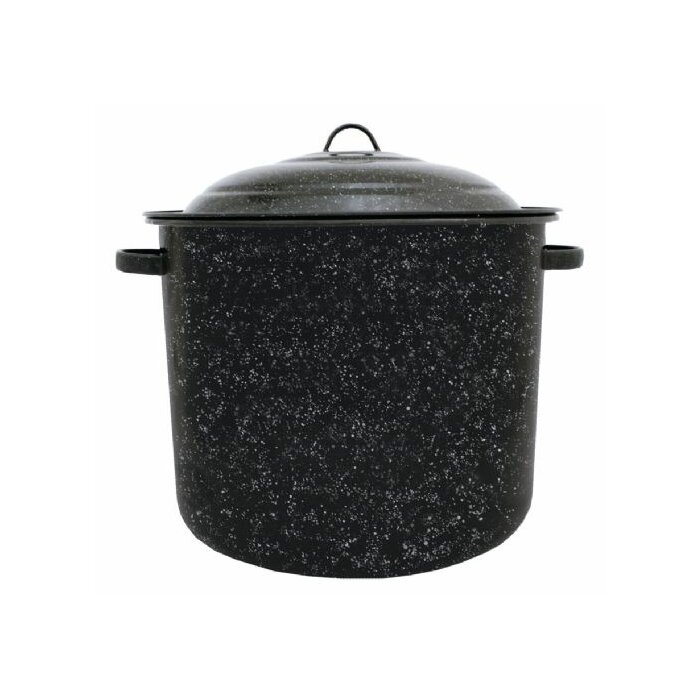 21 Quart Cookware Granite Ware Stock Pot Steamers Stock Pasta