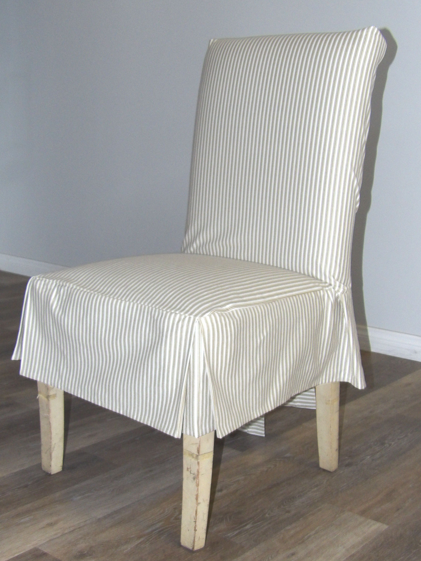 Rosecliff Heights Ticking Stripe Short Box Cushion Dining Chair Rosecliff Heights Ticking Stripe Short