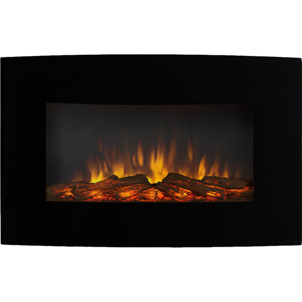 Callaway Wall Mounted Electric Fireplace by Wrought Studio