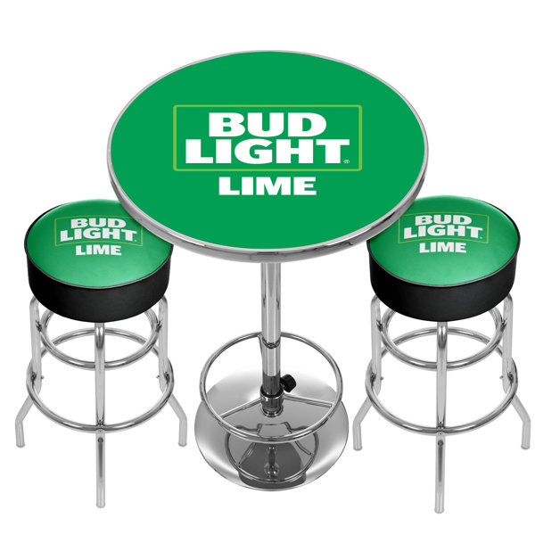 Bud Light 3 Piece Pub Table Set By Trademark Global Design
