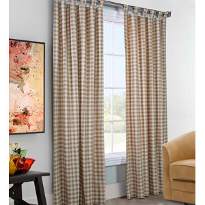 Thermalogic Plaid & Check Room Darkening Thermal Tab Top Curtain Panels (Set of 2)