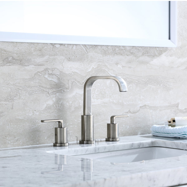 Contemporary Widespread Handle Bathroom Faucet by