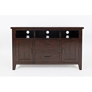 Media Console With Drawers Wayfair Hicks Transitional Wooden Media Console Table
