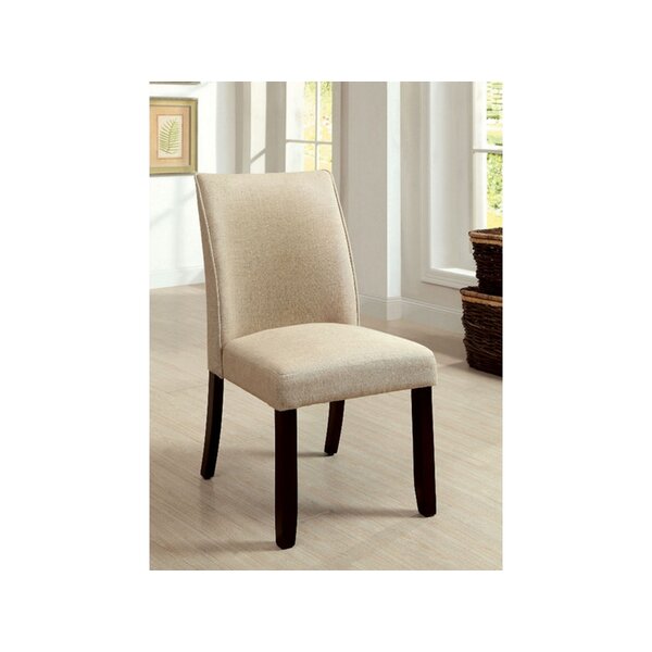 Great Deals Baldock Linen Upholstered Parsons Chair In Brown (Set Of 2)