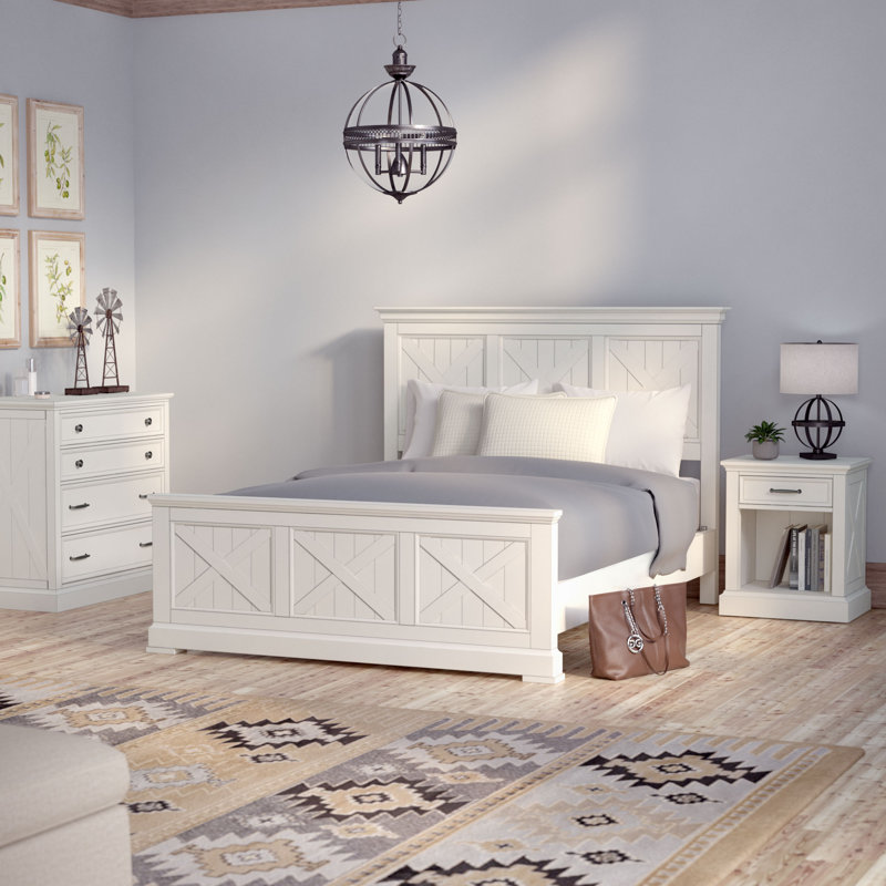 Laurel Foundry Modern Farmhouse Moravia Solid Wood Standard 3 Piece Bedroom Set Reviews Wayfair