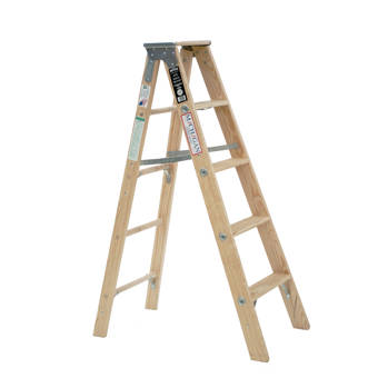 Spg Gillis 9 5 Ft Steel Rolling Ladder With 300 Lb Load Capacity Wayfair