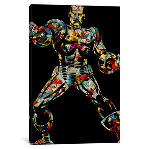 'Marvel Comics Retro Iron Man' by Marvel Comics Graphic Art on Wrapped Canvas