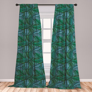 Banana Leaf Curtains Wayfair