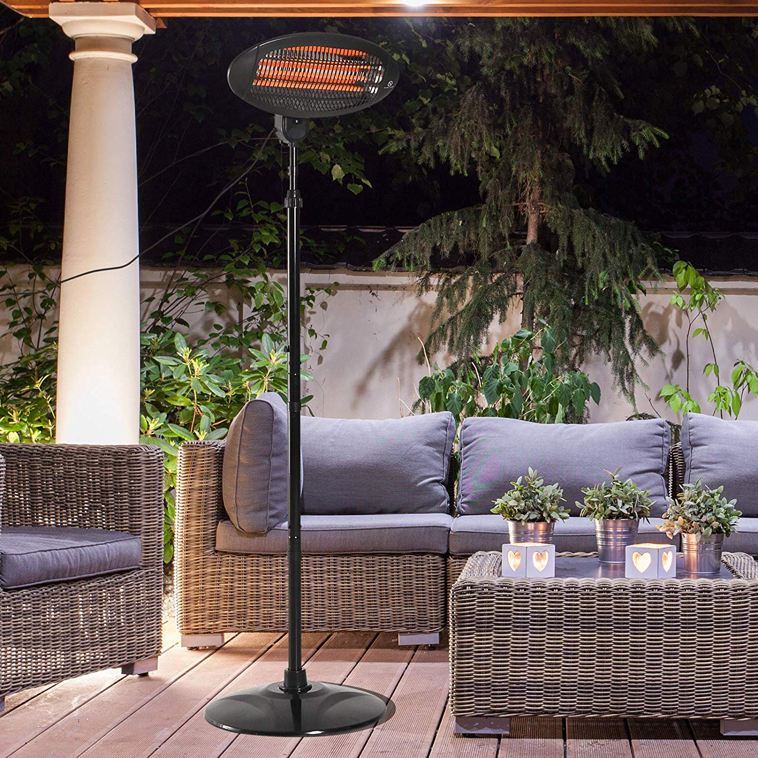 Belfry Heating Manuel Electric Patio Heater Wayfair Co Uk