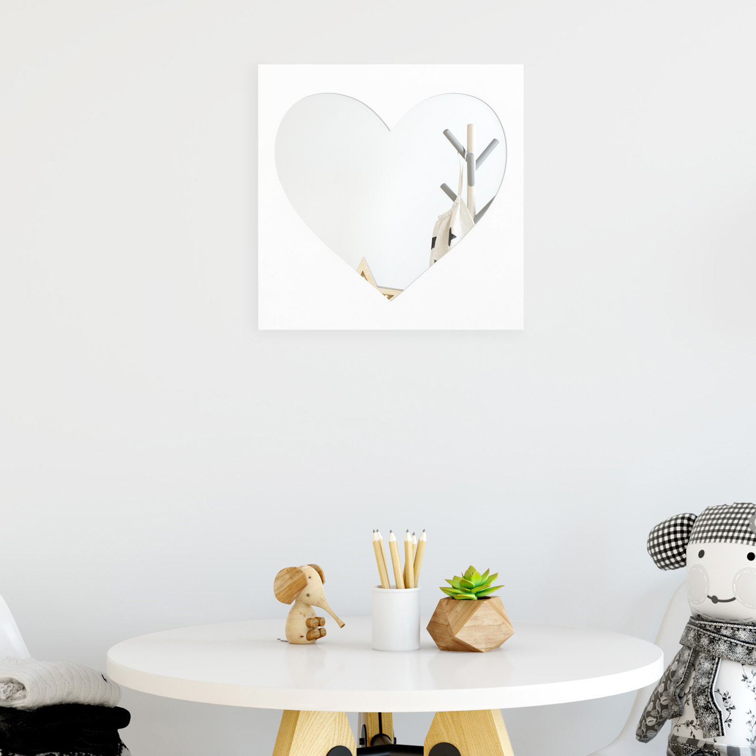 Harriet Bee Tinley Heart Cutout Wall Modern Contemporary Accent