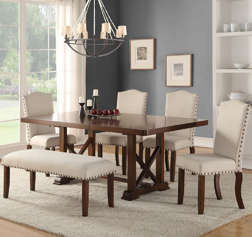 Canora Grey Chevaliers 6 Piece Dining Set Reviews Wayfair Chevaliers 6 Piece Dining Set