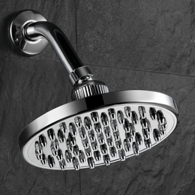 Brass Connection Nuts AquaSpa High Pressure 6-setting Luxury Handheld Shower Head Anti Clog Jets Extra Long 6 Foot Stainless Steel Hose All Chrome Finish Extra Large Face Top US Brand 