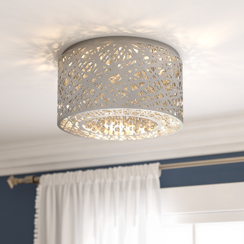 Willa Arlo Interiors Nicklas 7 Light Flush Mount Reviews Wayfair Nicklas 7 Light Flush Mount