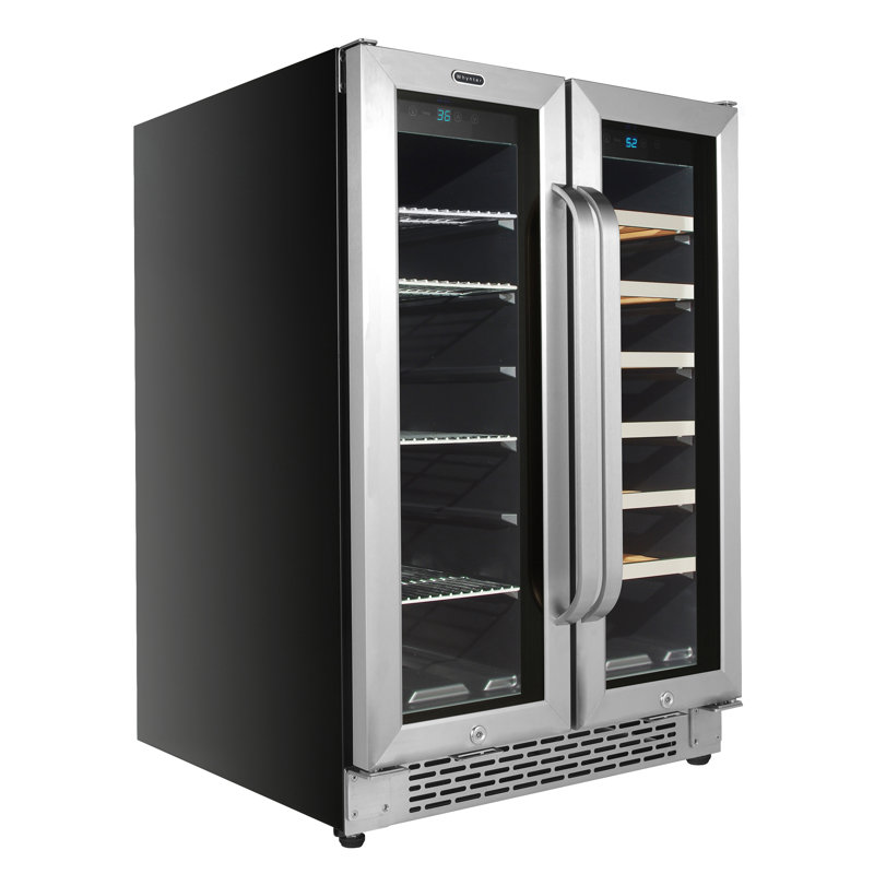 Whynter 20 Bottle Dual Zone Freestanding Built In Wine Beverage Refrigerator Reviews Wayfair