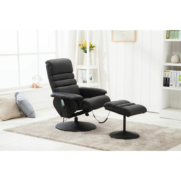Electric Vibrating Reclining Massage Chair With Ottoman By Ebern Designs
