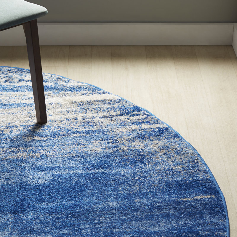 Trent Austin Design Costa Mesa Silver/Blue Area Rug & Reviews Wayfair