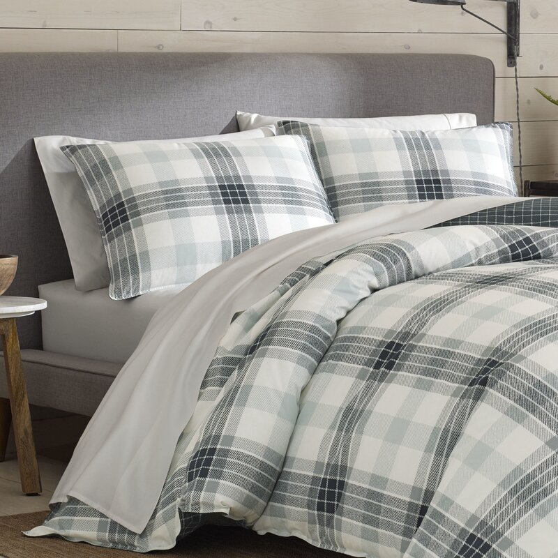 Eddie Bauer Winter Ridge Plaid Reversible Duvet Cover Set Wayfair