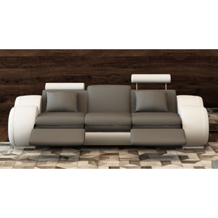 Cream Leather Reclining Sofa Wayfair Behr Leather Reclining Sofa