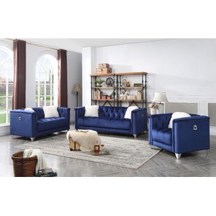Truluck 3 Piece Living Room Set by Everly Quinn