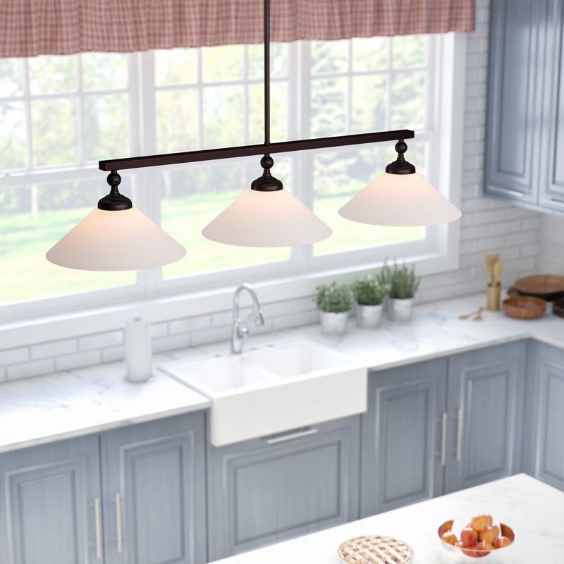 Laurel Foundry Modern Farmhouse Debra 3 Light Kitchen Island