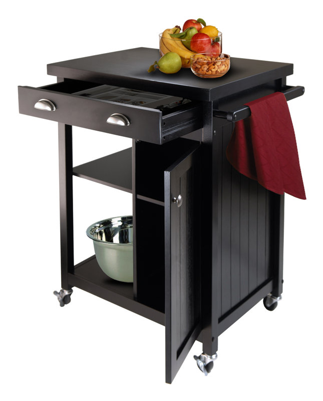 Luxury Home Timber Kitchen Cart & Reviews Wayfair
