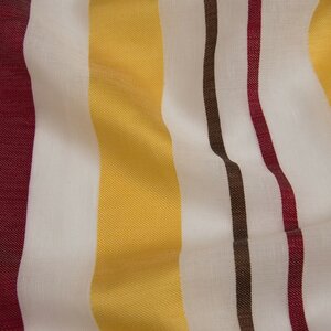 Striped Semi-Sheer Grommet Single Curtain Panel