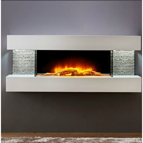 Marrero 2 Wall Mounted Electric Fireplace by Orren Ellis