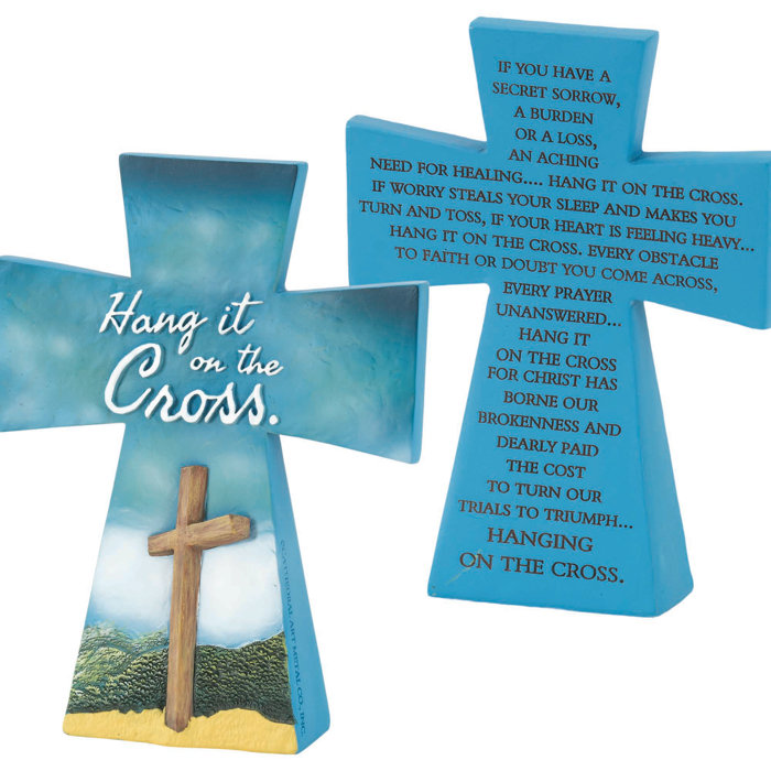 Red Barrel Studio Elinor Hang It On The Cross Tabletop Cross Wayfair