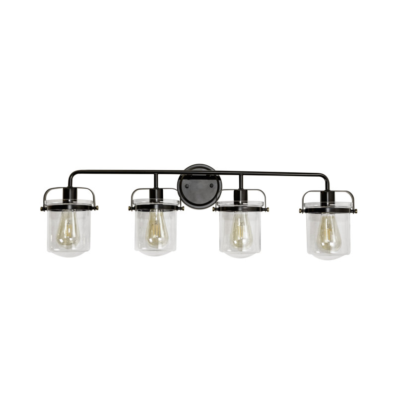Portland 4 Light Dimmable Oil Rubbed Bronze Vanity Light Reviews Allmodern
