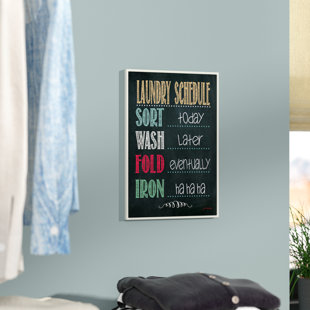 Wall Mounted Laundry Table Wayfair Laundry Schedule Wall Mounted Chalkboard