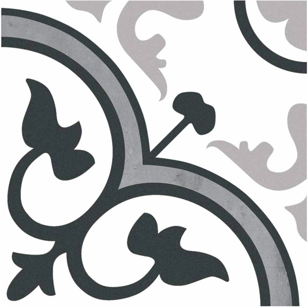 Gallery 7.75 x 7.75 Ceramic Field Tile in Toreno White by Mulia Tile