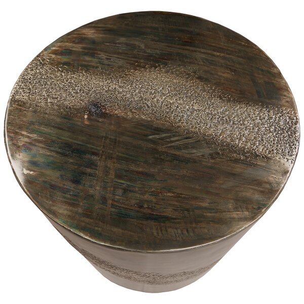 Mccully Marble Top Drum End Table By 17 Stories