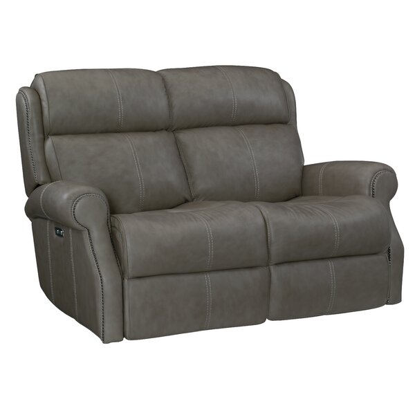 Mcgwire Leather Reclining Loveseat By Bernhardt