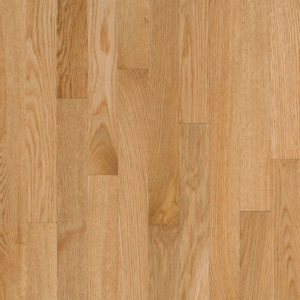 2-1/4 Solid Oak Hardwood Flooring in High Glossy Natural by Bruce Flooring