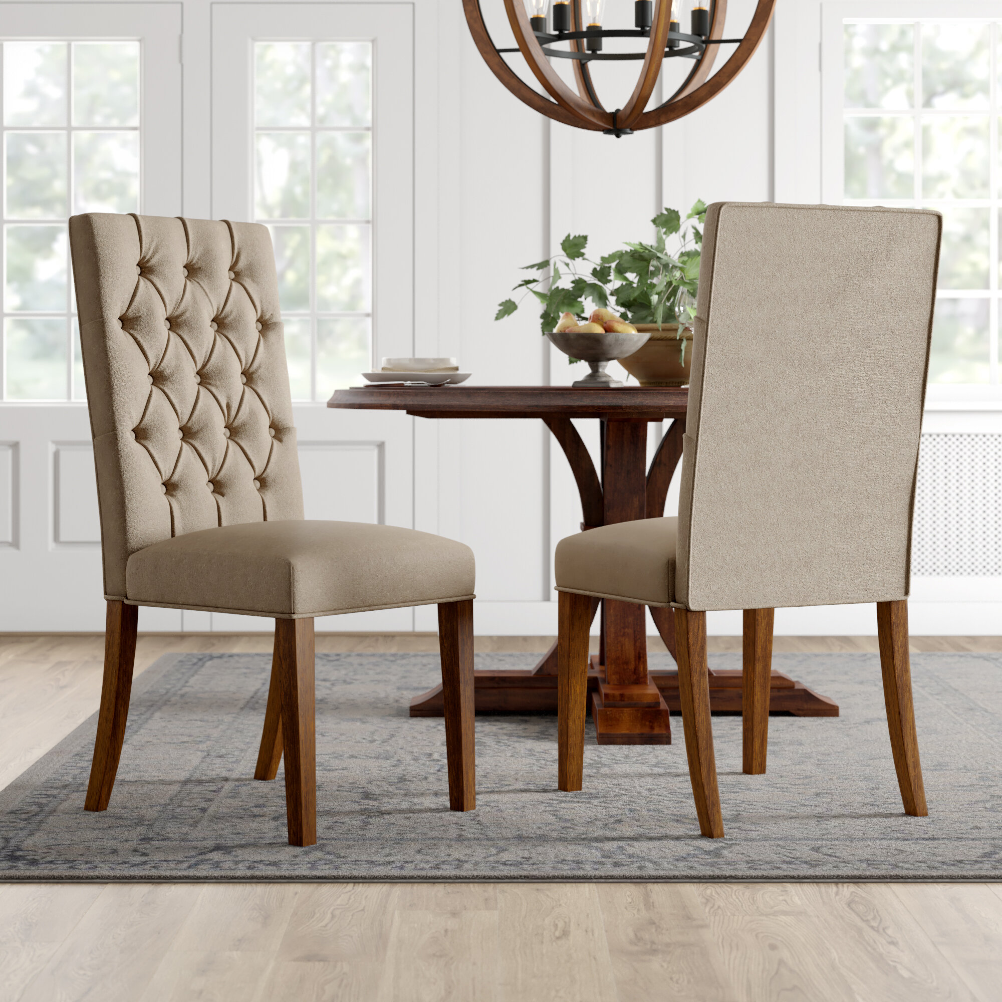 Bedias Tufted Upholstered Dining Chair In Beige Reviews Birch Lane