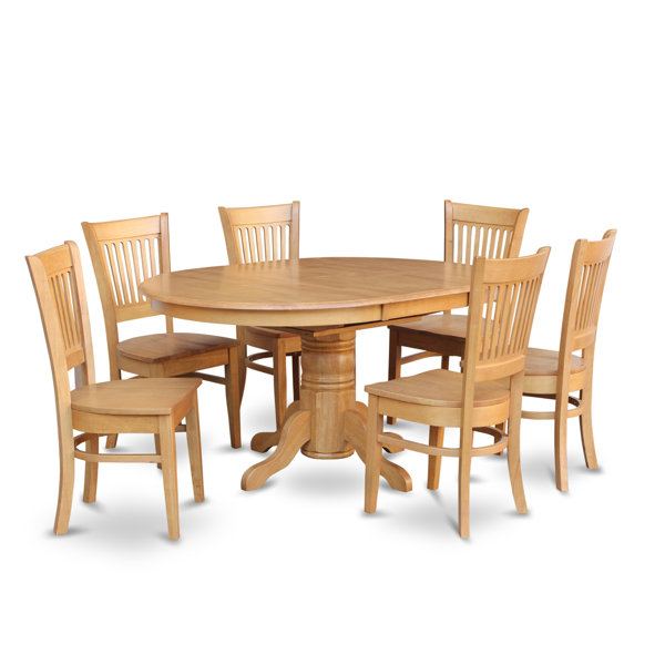 New Spurling 7 Piece Extendable Solid Wood Dining Set By August Grove Purchase