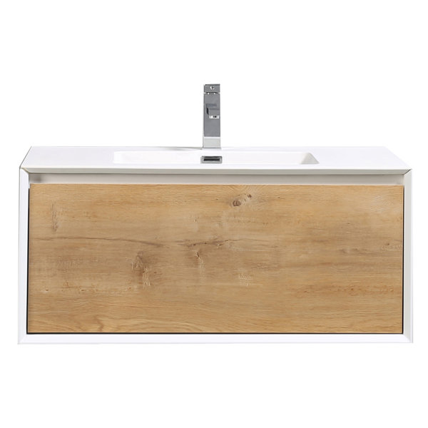 Grist 35 Wall-Mounted Single Bathroom Vanity Set by Orren Ellis