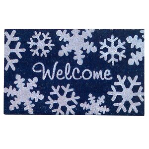 Super Scraper Snowflakes Door Mat