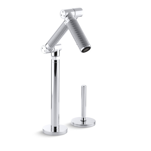 Karbon Widespread Bathroom Faucet with Drain Assembly by Kohler