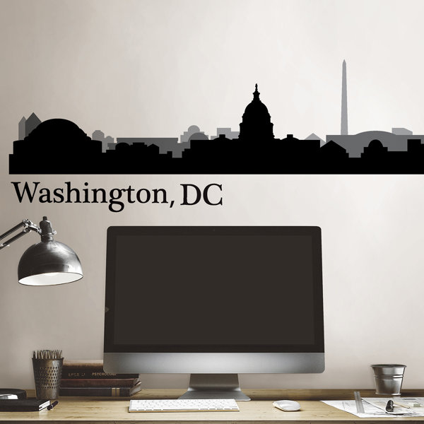 Washington Dc Cityscape Wall Decal Washington Dc Cityscape Wall Decal