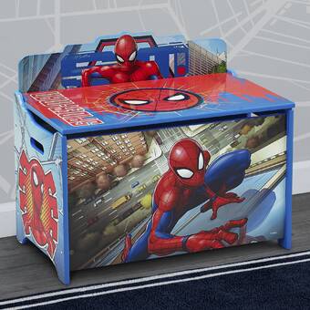 spiderman toy boxes & storage