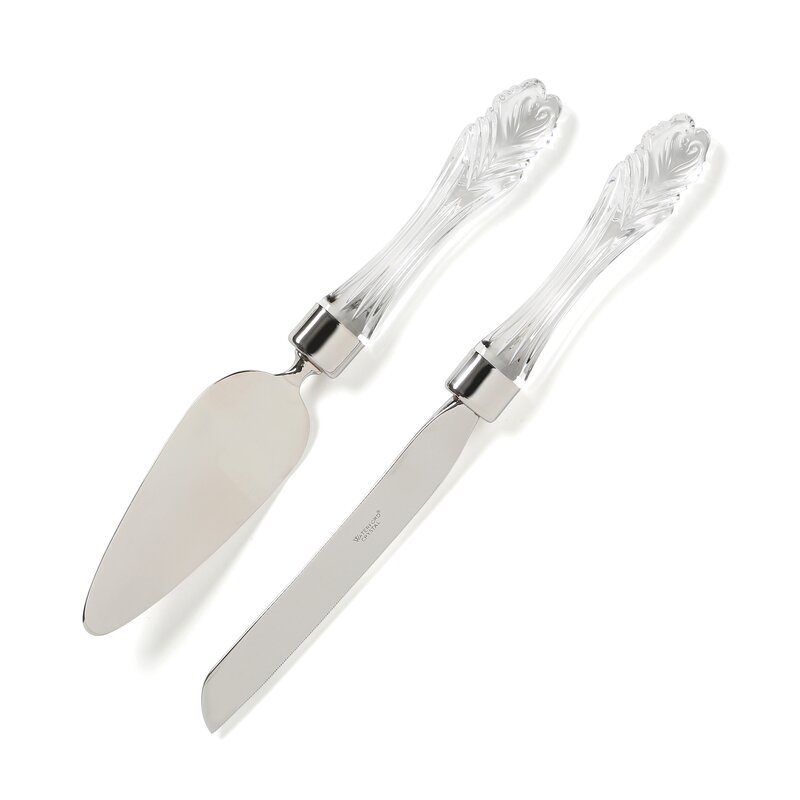 Waterford Wedding Cake Knife and Server Utensil Set | Wayfair