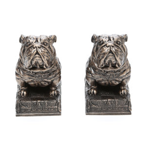 Bulldog Mascot Bookend (Set of 2)