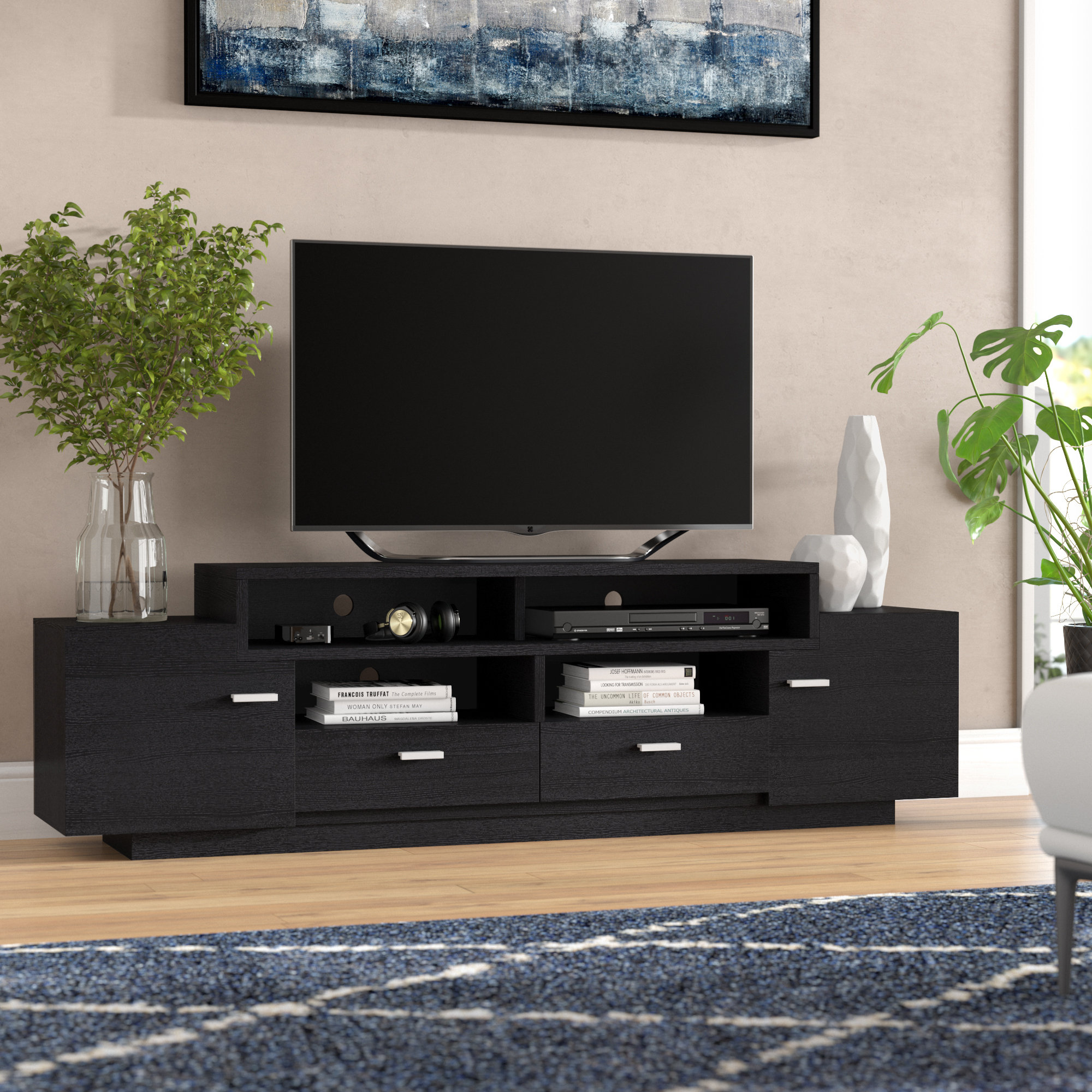 Amazon Com 70 To 79 9 In Television Stands Entertainment Centers Tv Media Furnitur Home Kitchen