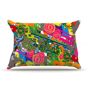 Frederic Levy-Hadida 'Psychedelic Garden' Pillow Case